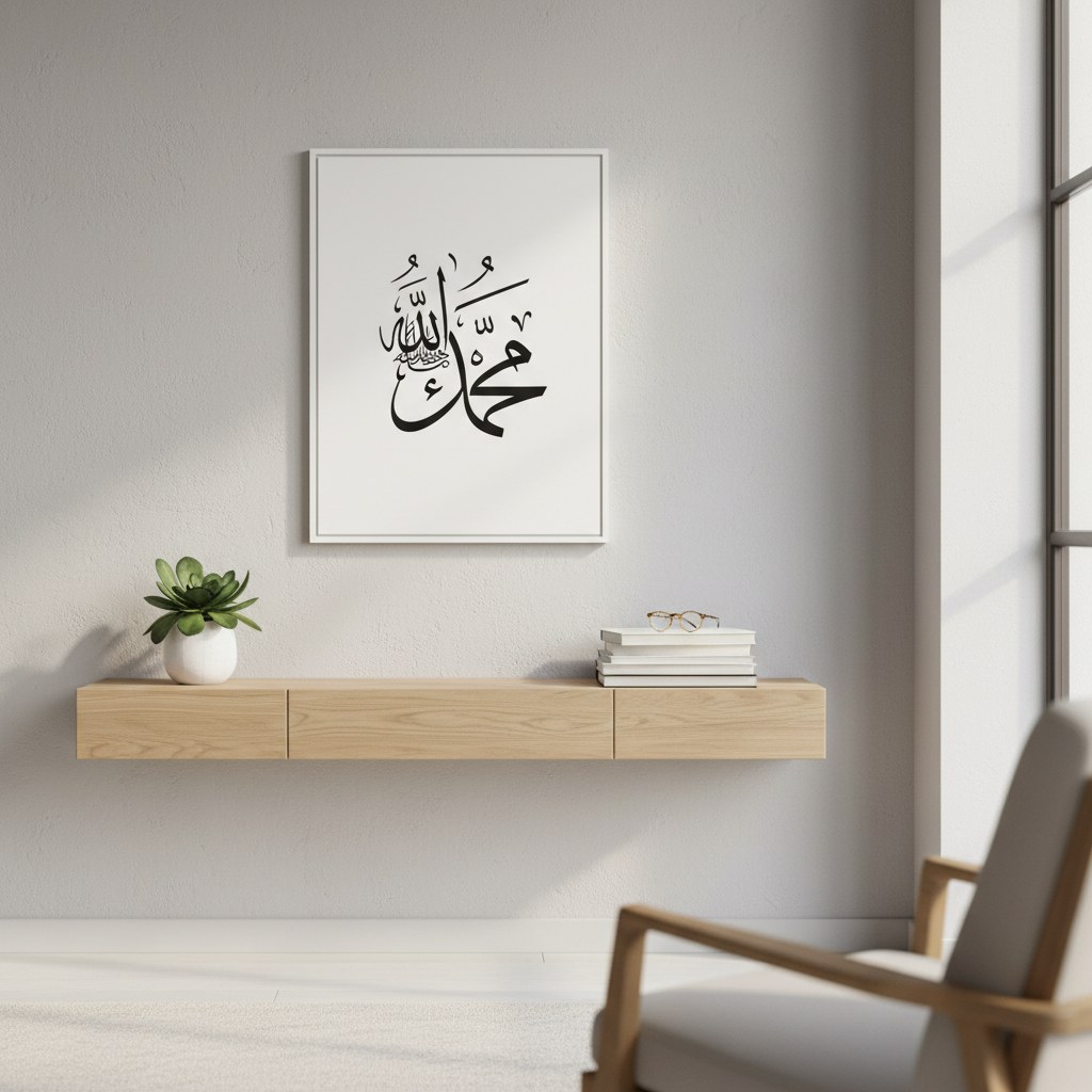Besmele kanvas — 50×70 cm, sülüs yazı